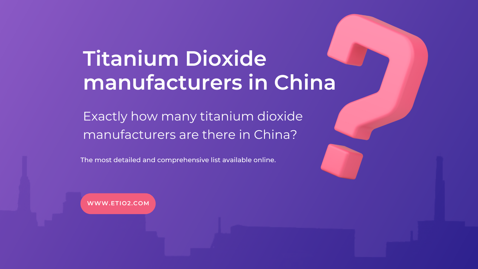 titanium dioxide manufacturer in china