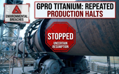 GPRO Titanium production halt